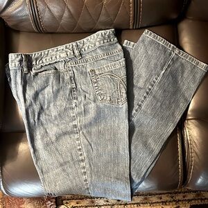 Women's Liz Claiborne Slim Bootcut Jeans, sz 14R, Medium Blue denim